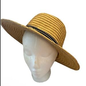 Goodfellow & Co Straw Sun Hat L/XL Wide Brim Tan Summer Beach NWT
